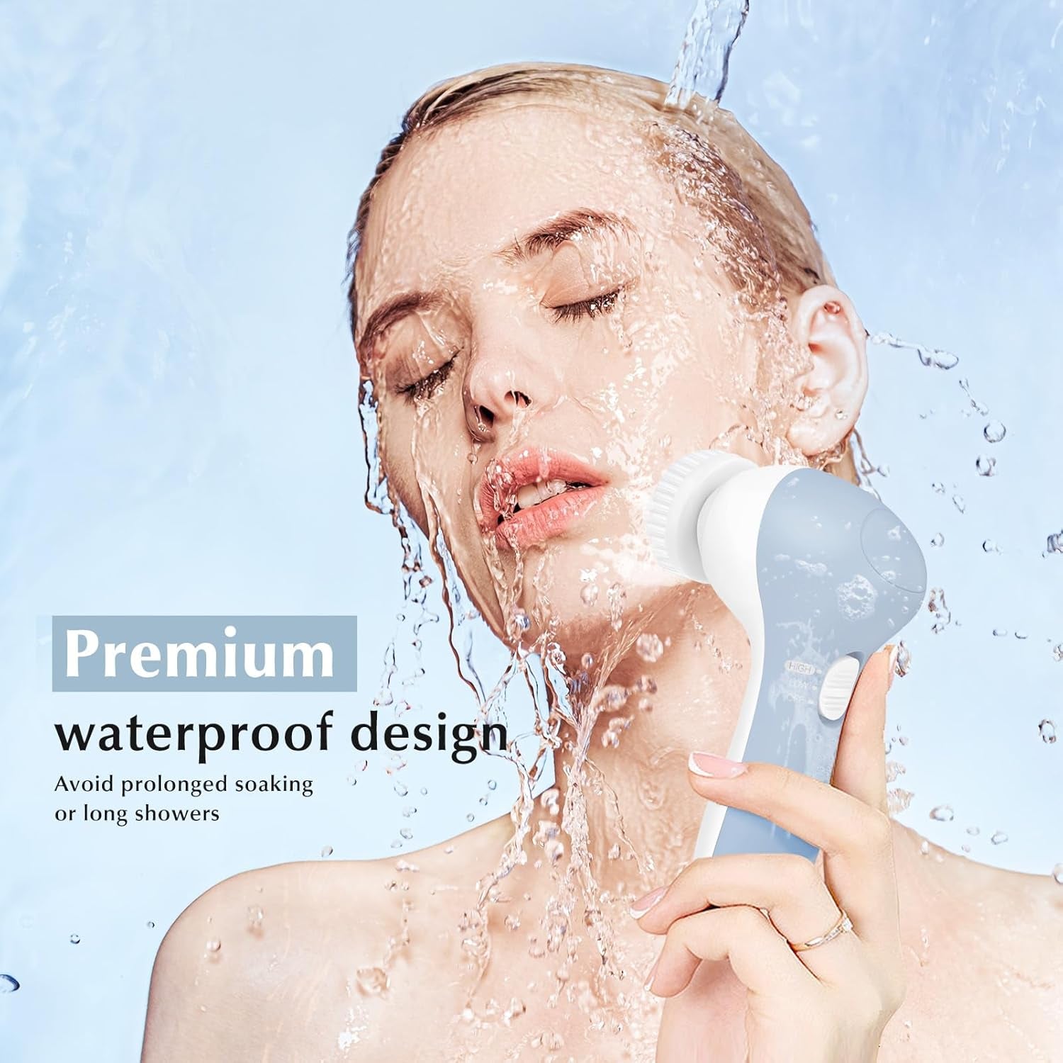 Facial Cleansing Brush Silicone Face Scrubber