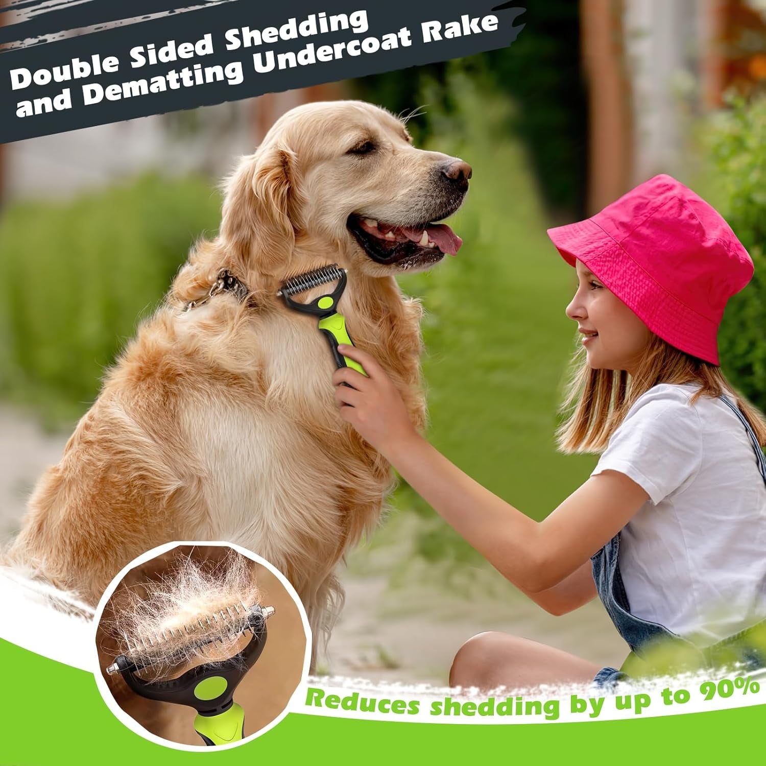 3PCS Self Cleaning Slicker Brush & Pet Grooming