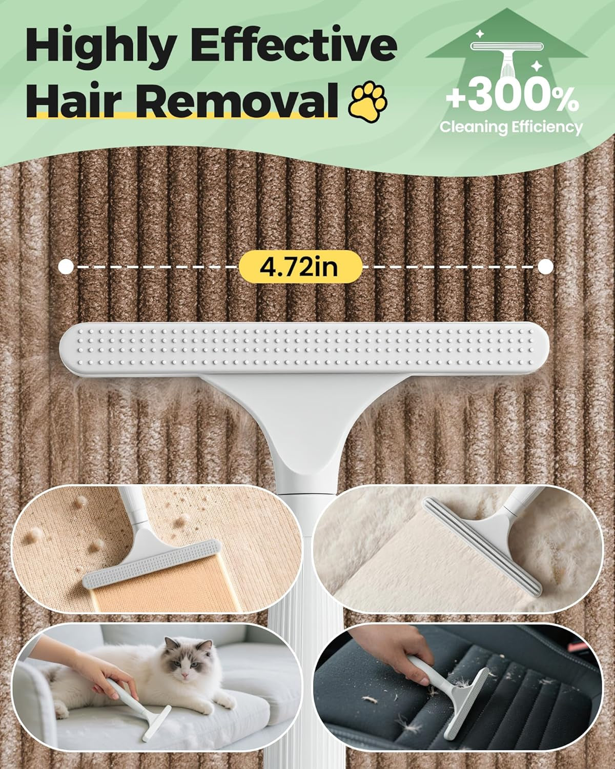 Carpet Rake for Pet Hair Removal Tool