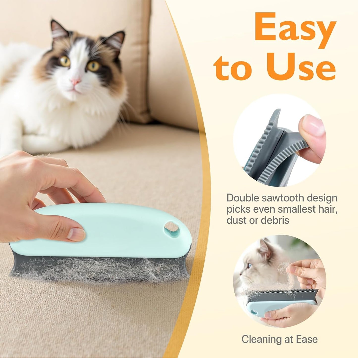 Pet Hair Removal Tool 3 Pack Dog Cat Hair