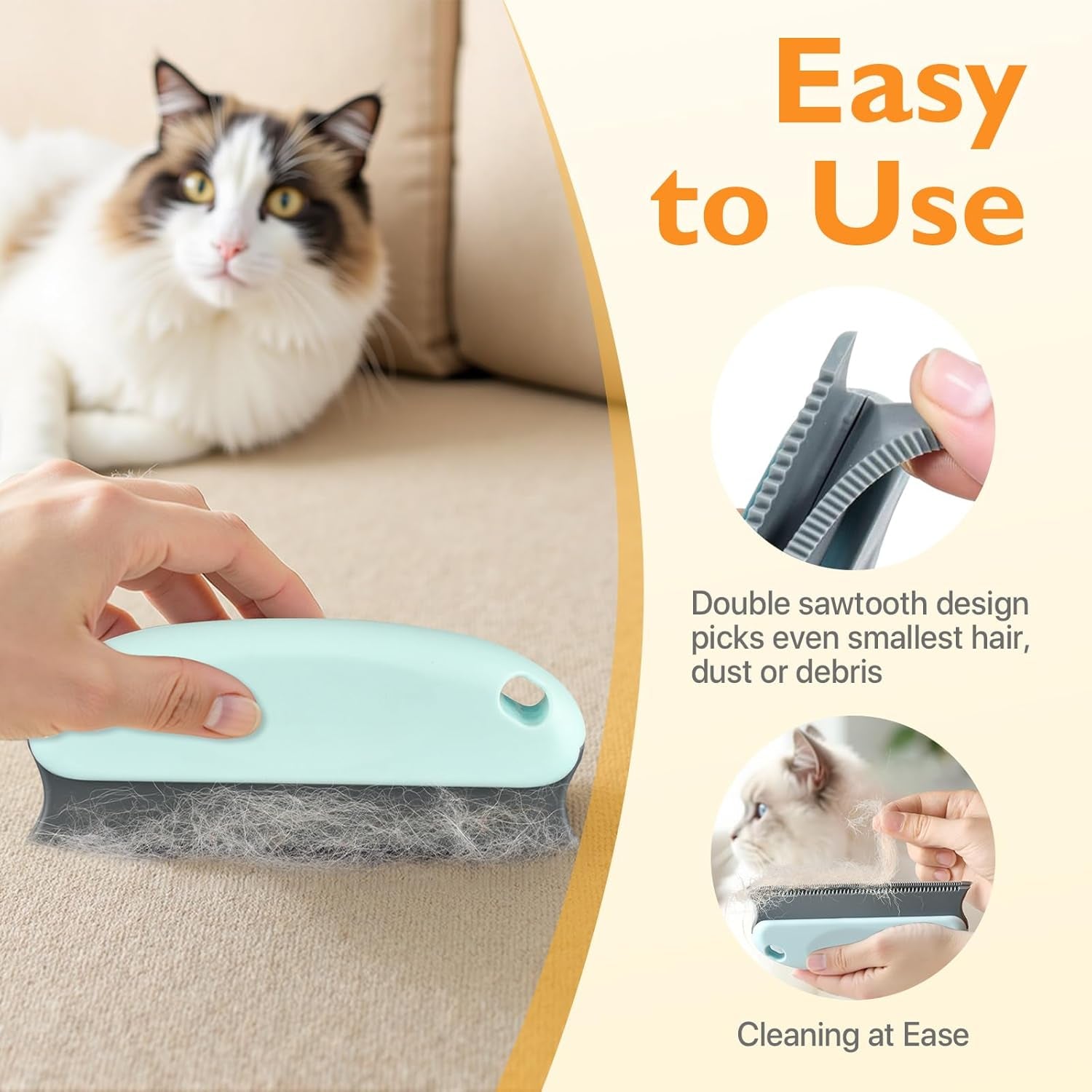 Pet Hair Removal Tool 3 Pack Dog Cat Hair