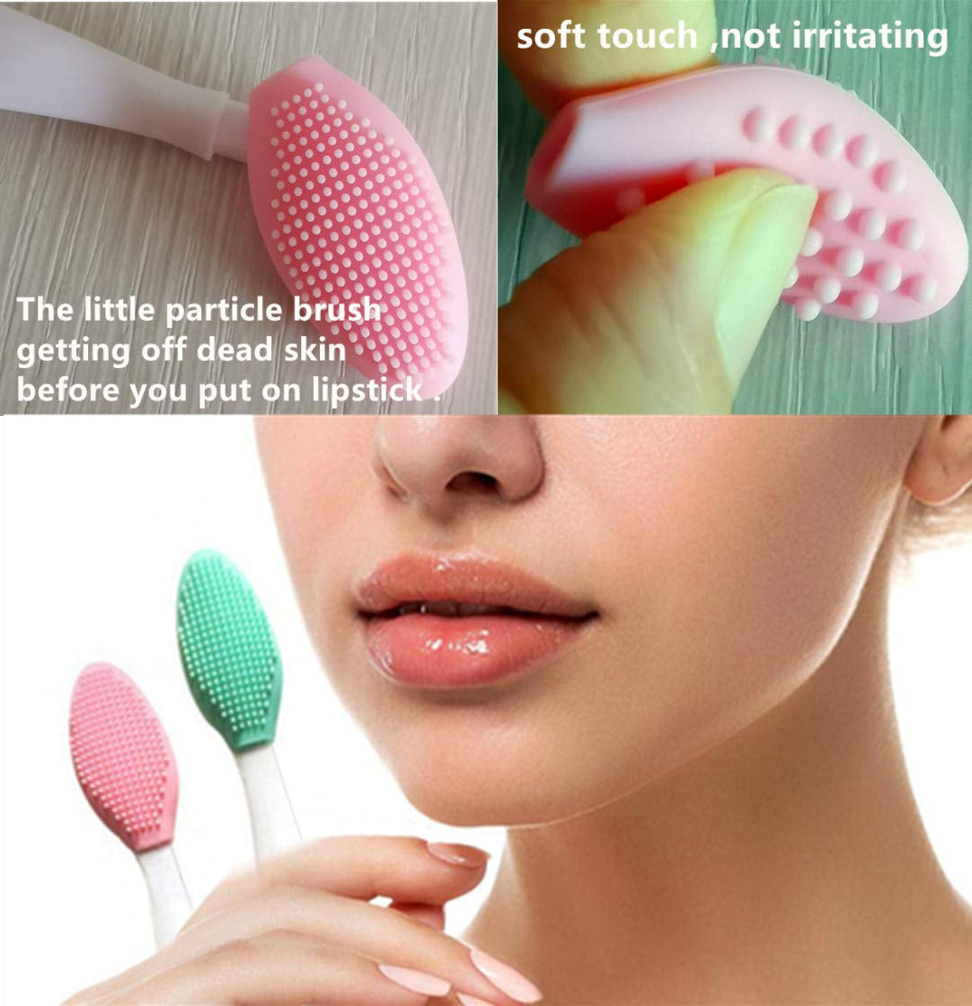3 Pcs Lip Scrub Brush,Lip Scrubber Exfoliator