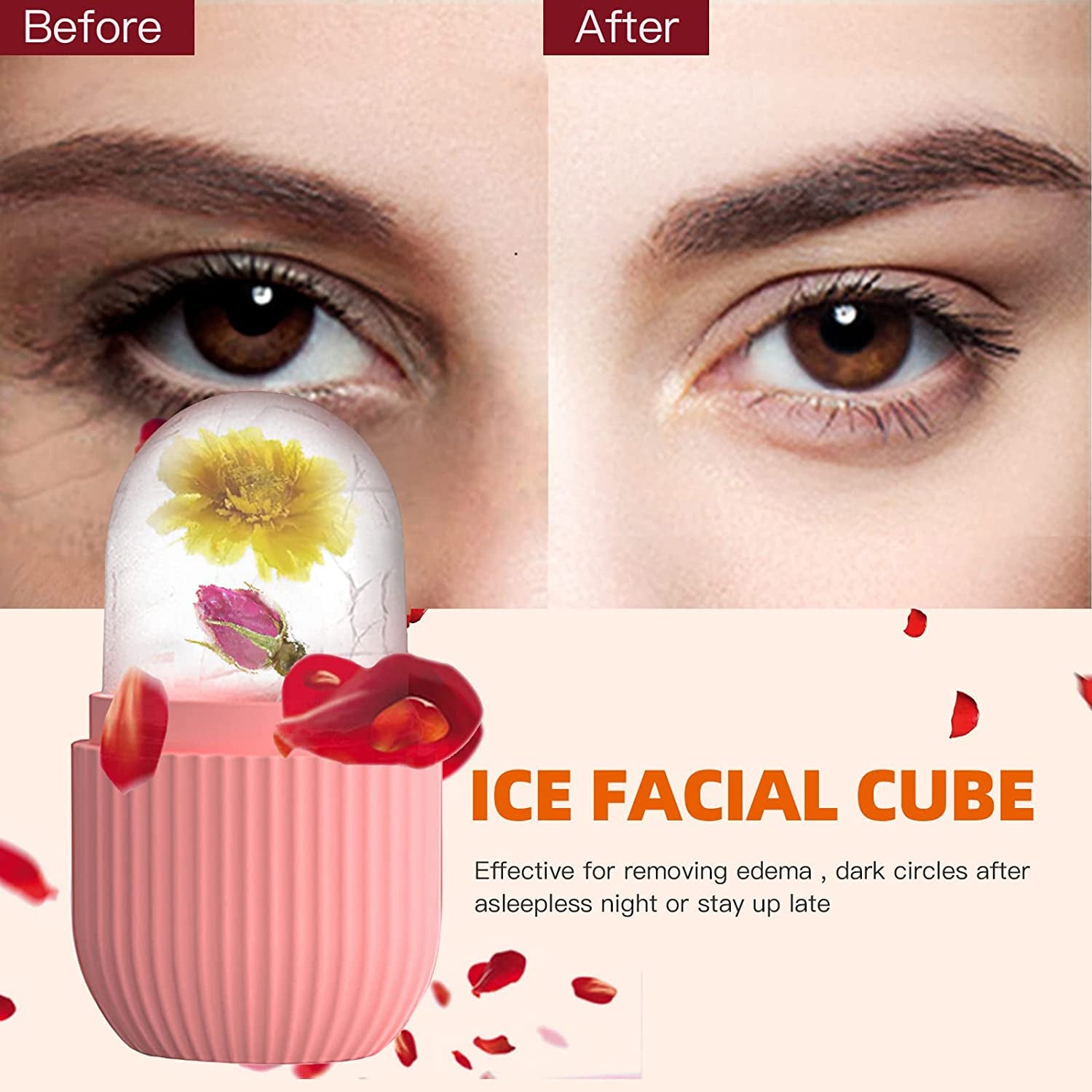 Ice Cube Roller Massager for Face, Eyes and Neck