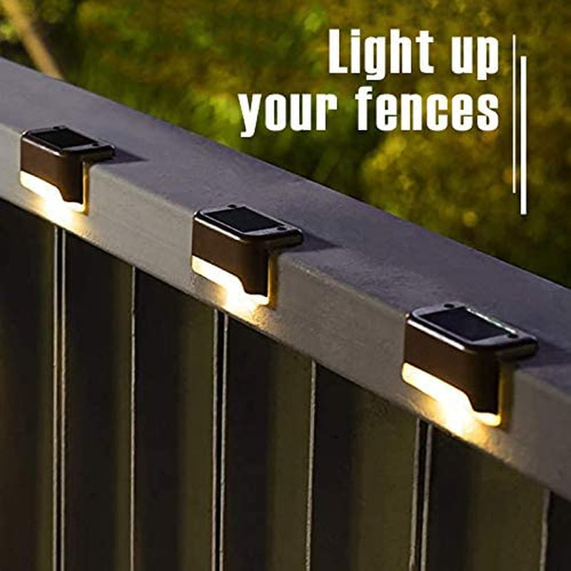 Led Solar Deck Lights, 16 Pack Waterproof for Outdoor Stairs