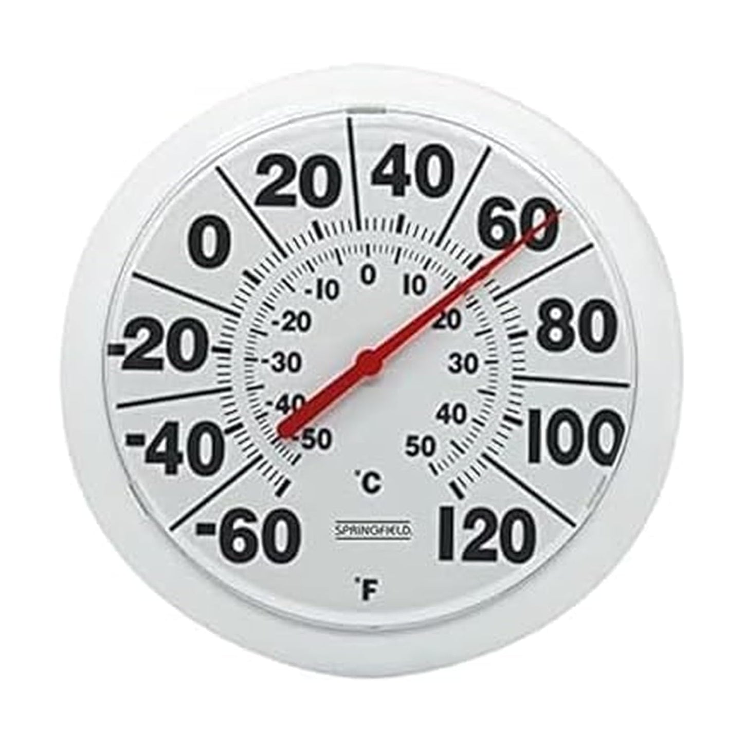 Indoor Outdoor Big and Bold Dial Thermometer