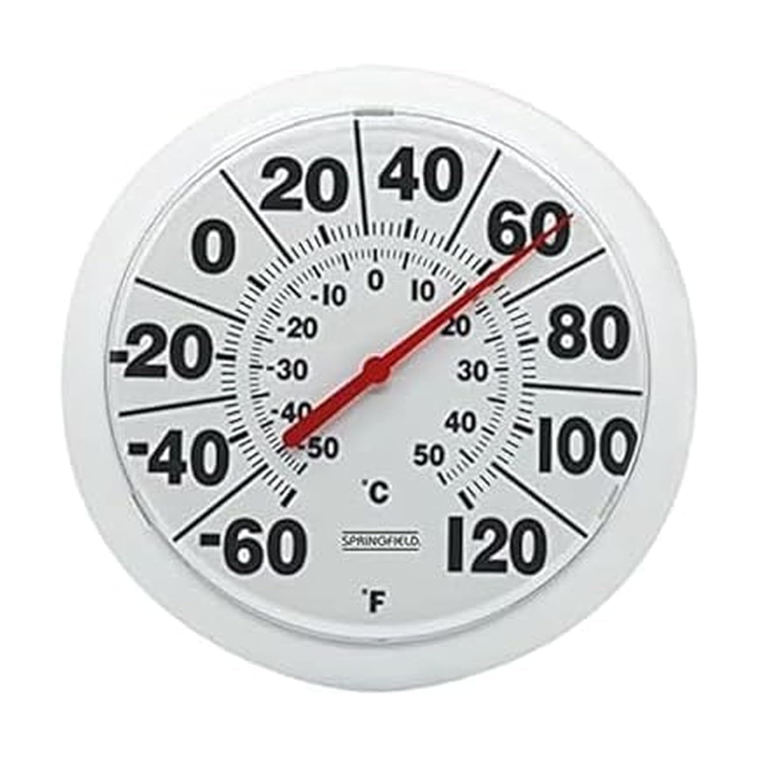 Indoor Outdoor Big and Bold Dial Thermometer