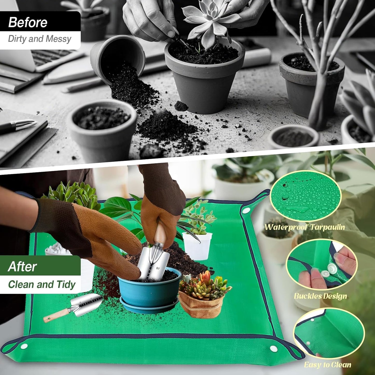 Gardening Tools 9-Piece Heavy-Duty Garden Tools Set