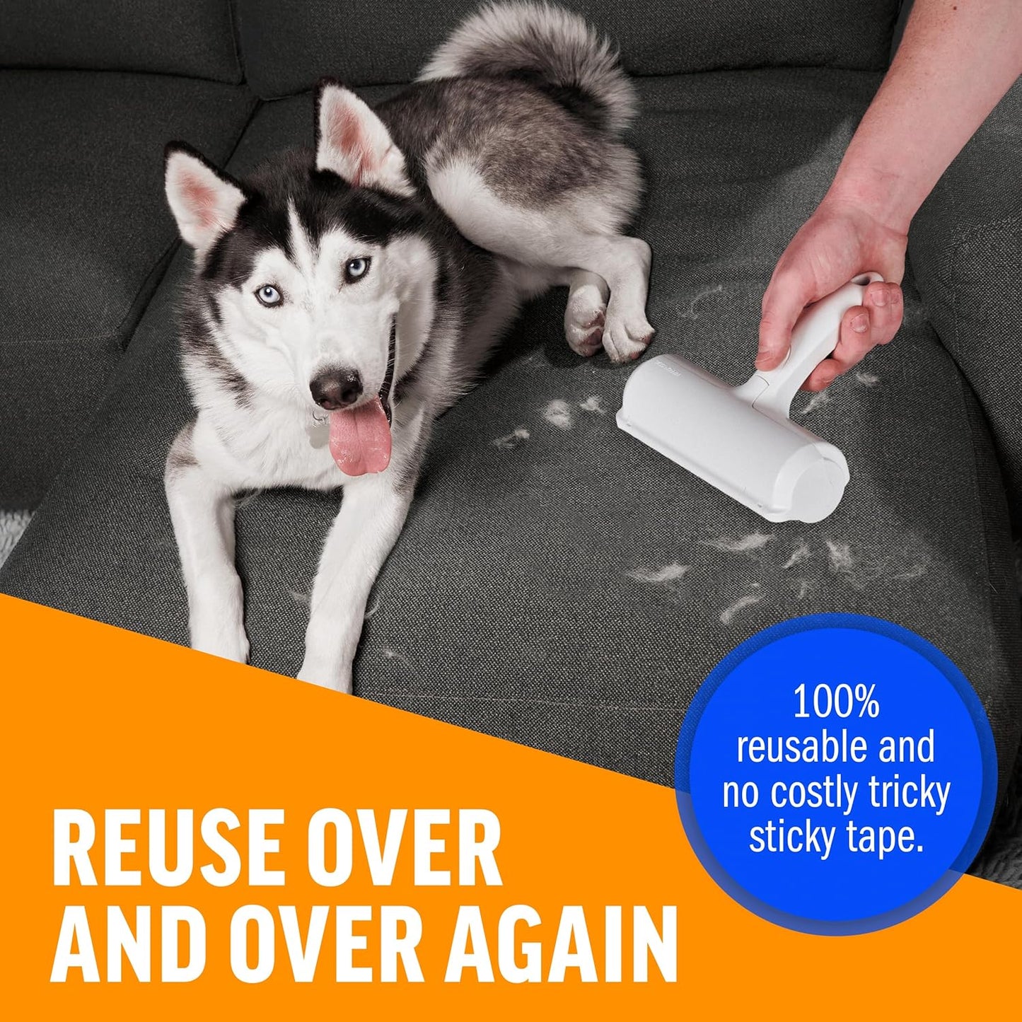 Pet Hair Remover – Original Size Reusable Lint Roller