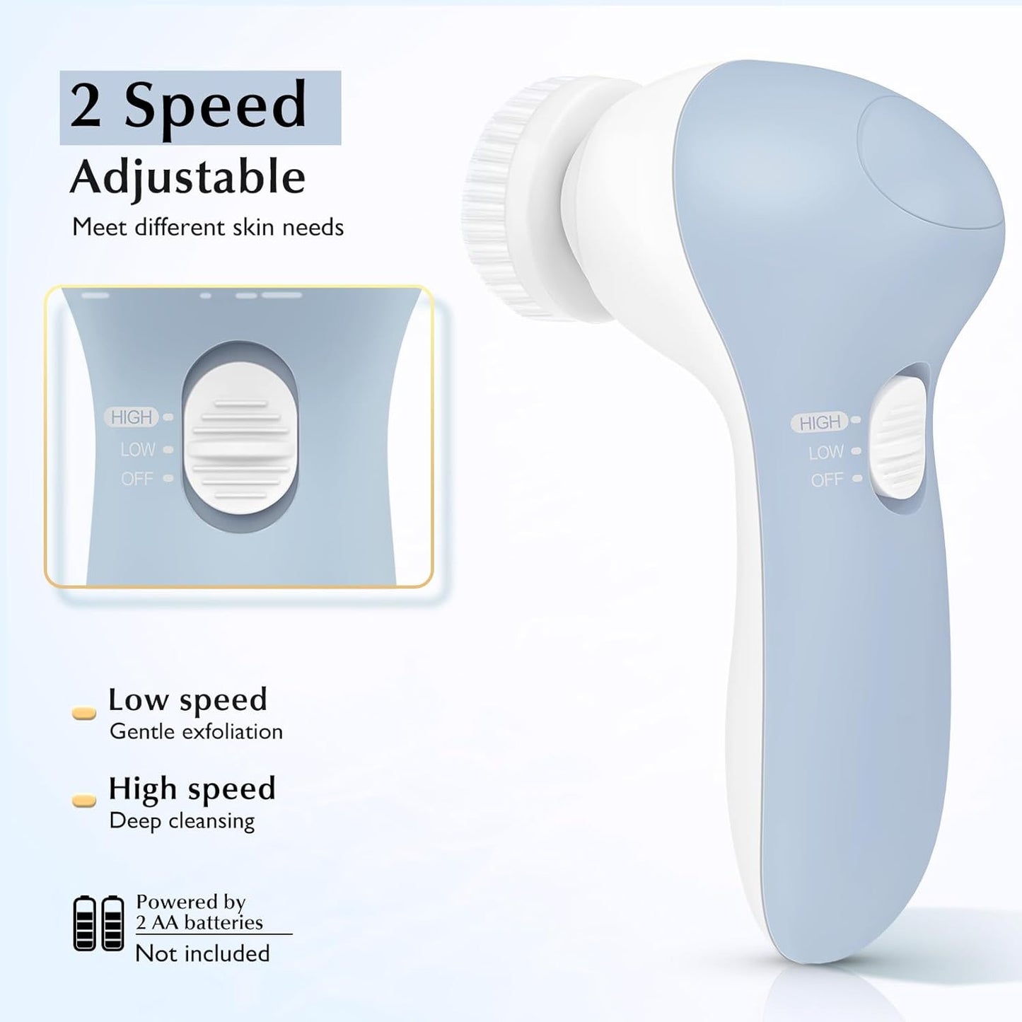 Facial Cleansing Brush Silicone Face Scrubber