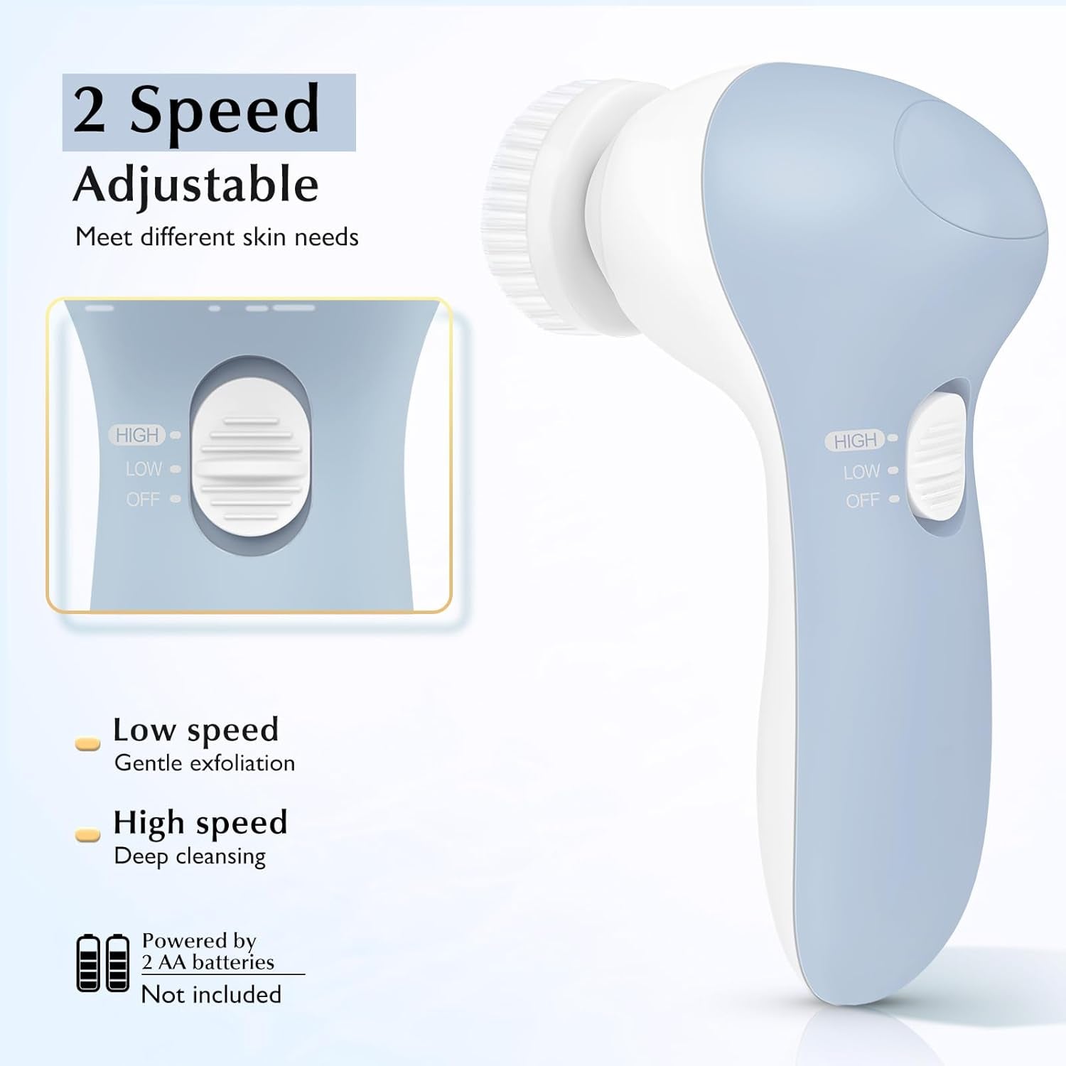 Facial Cleansing Brush Silicone Face Scrubber