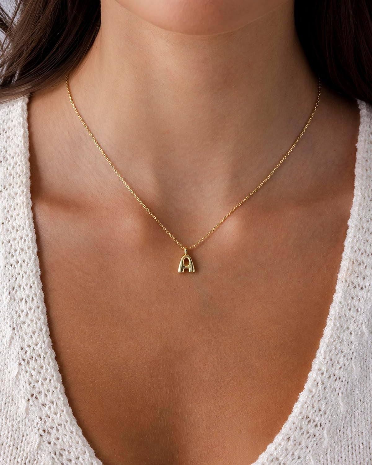 14K Gold Plated Dainty Chunky Bubble