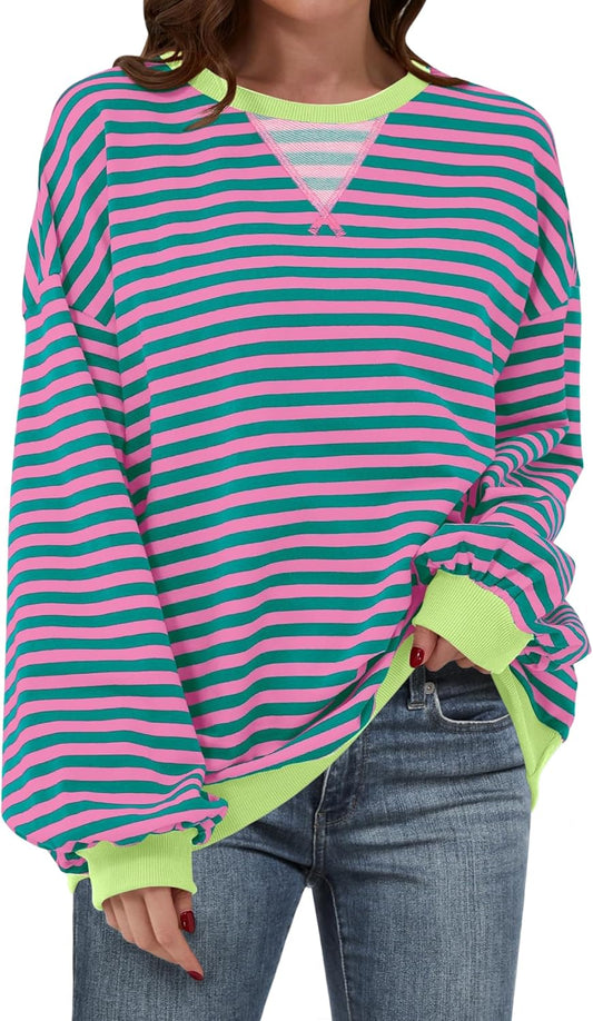 Women’s 2025 Striped Sweatshirt