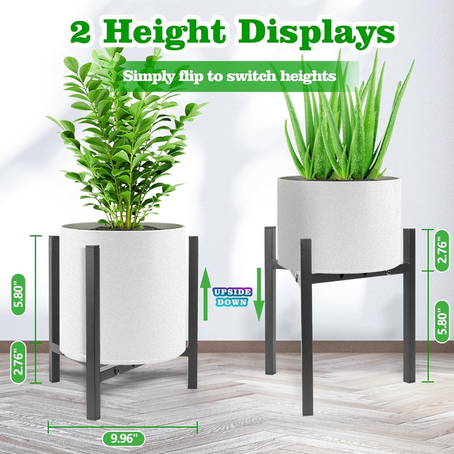 Plant Stand Indoor Adjustable, Metal Modern Plant Stands