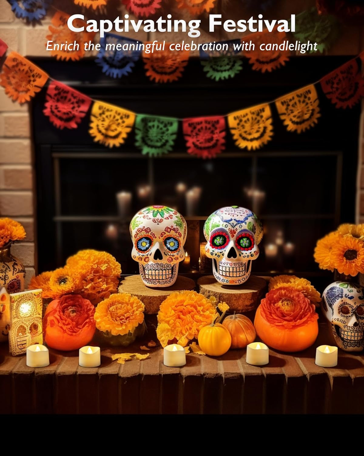 12Pcs Flickering Flameless Candle Battery Operated, 200+Hours Fake Electric LED Tea Lights for Votive, Centerpiece Table Decorations, Wedding, Aniversary, Halloween, Christmas