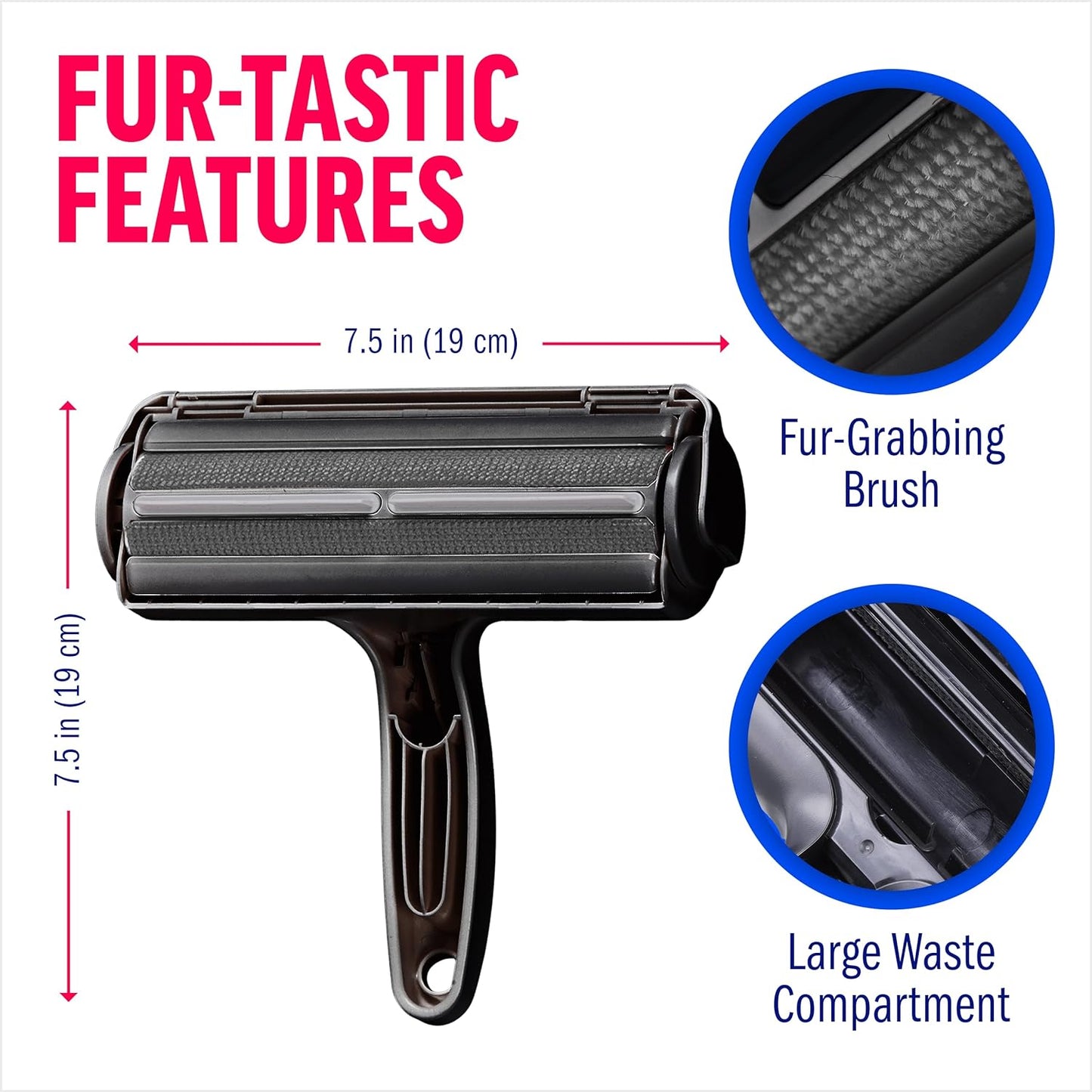 Pet Hair Remover – Original Size Reusable Lint Roller