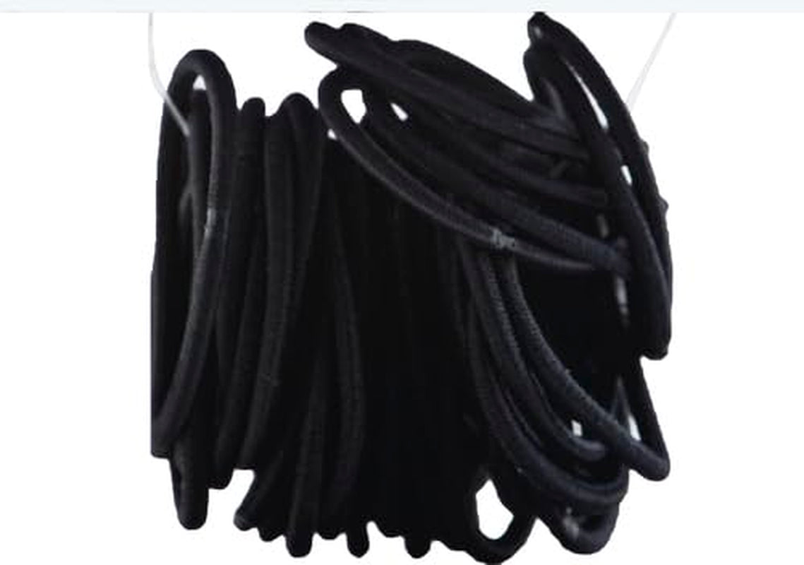 Ouchless Hair Elastics, Black, 36 Count (Pack of 1)