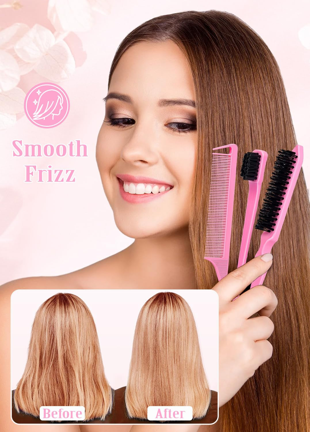 Hair Wax Stick & Slick Back Hair Brush