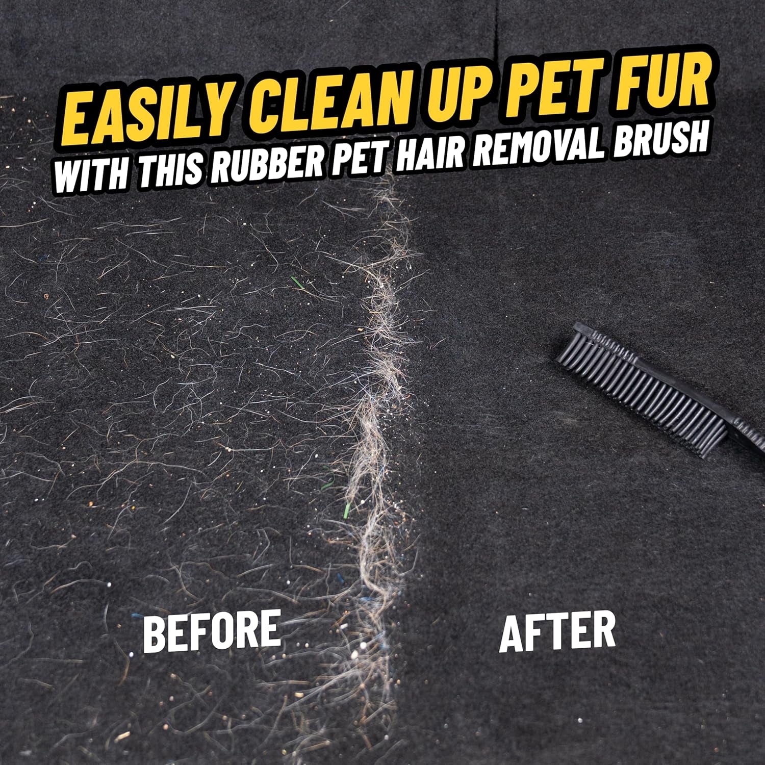 Professional Rubber Pet Hair Removal Brush