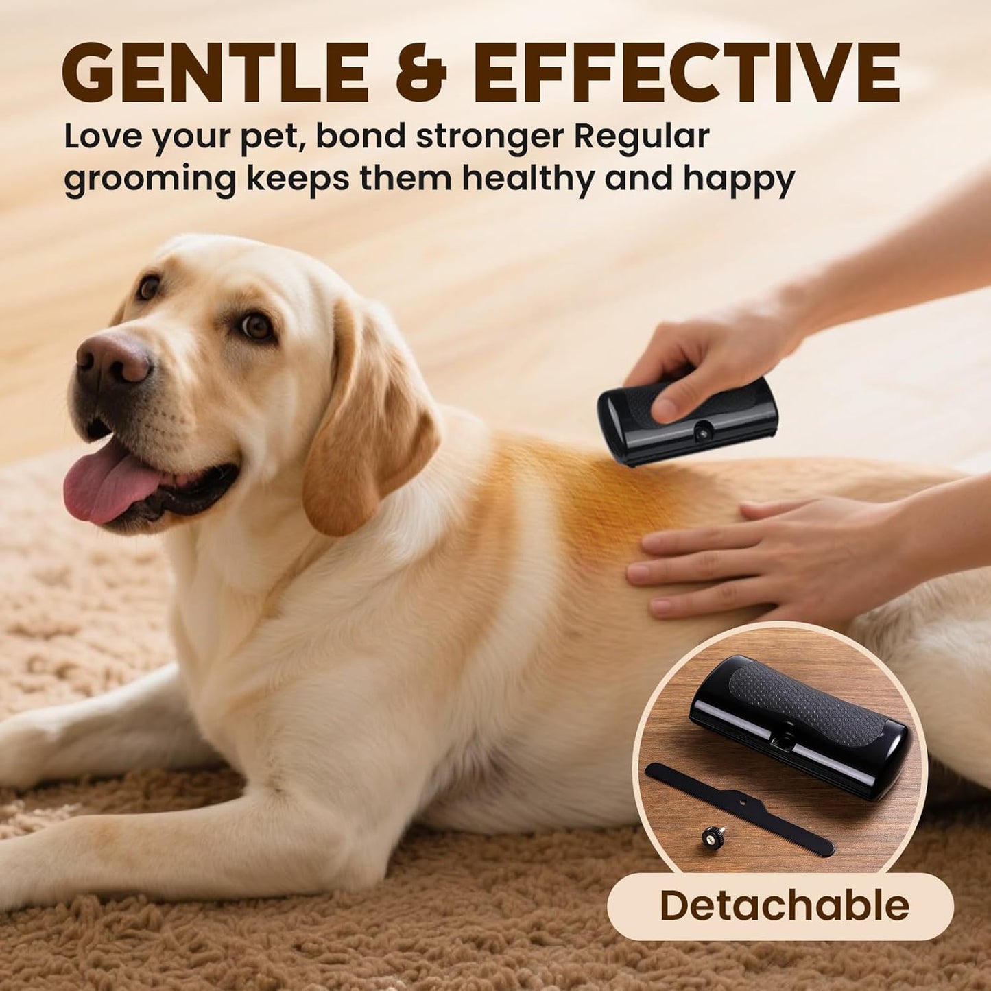 Deshedding Dog Brush & Pet Hair Remover Comb