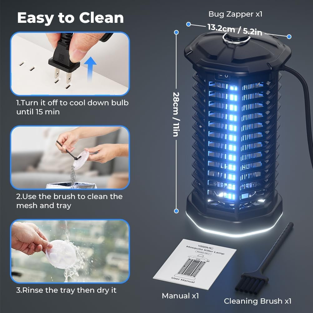 Bug Zapper Outdoor Indoor Waterproof Electric Mosquito Lamp