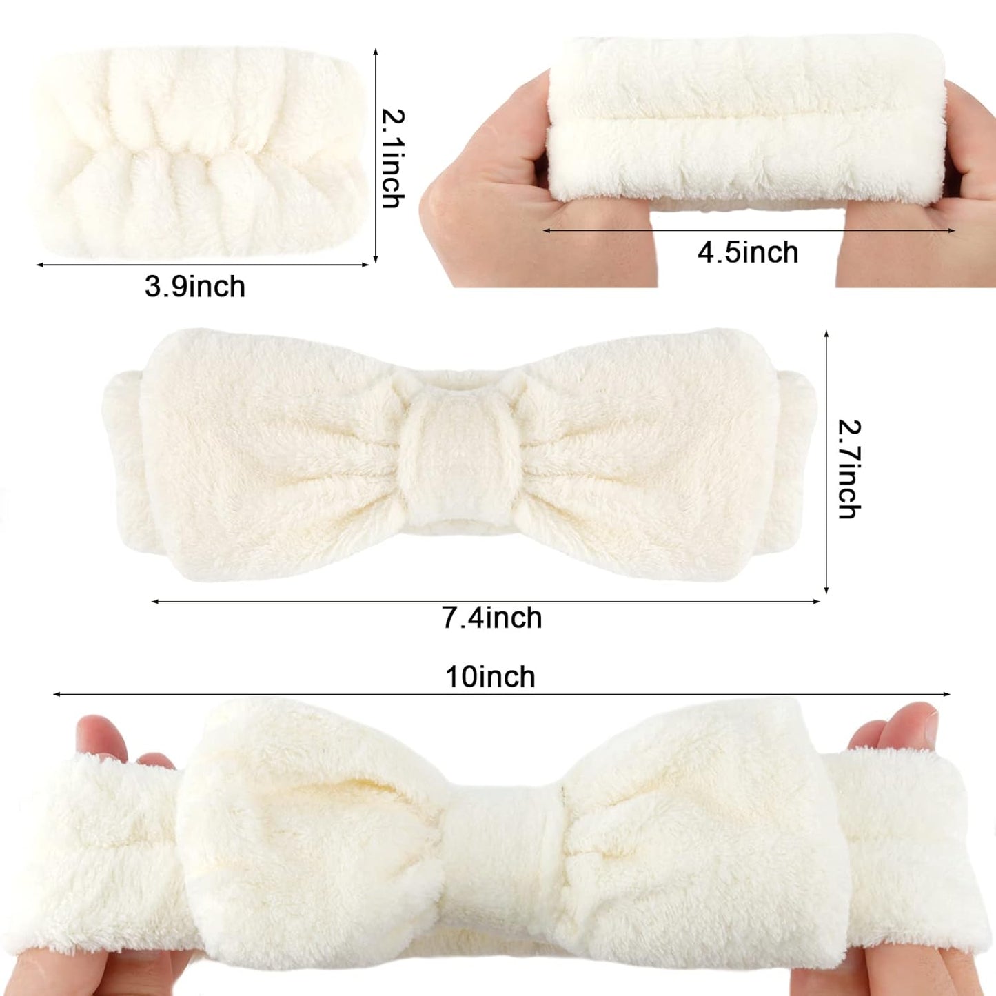 6PCS Spa Headband and Wristbands Set