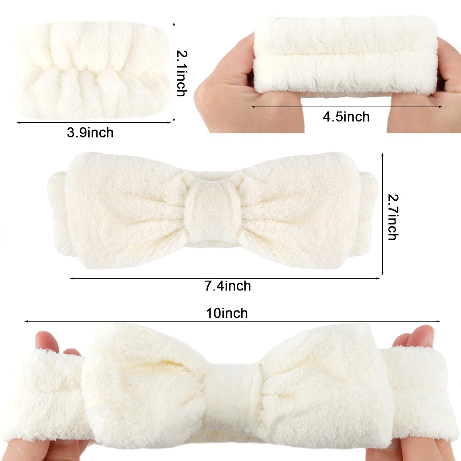 6PCS Spa Headband and Wristbands Set