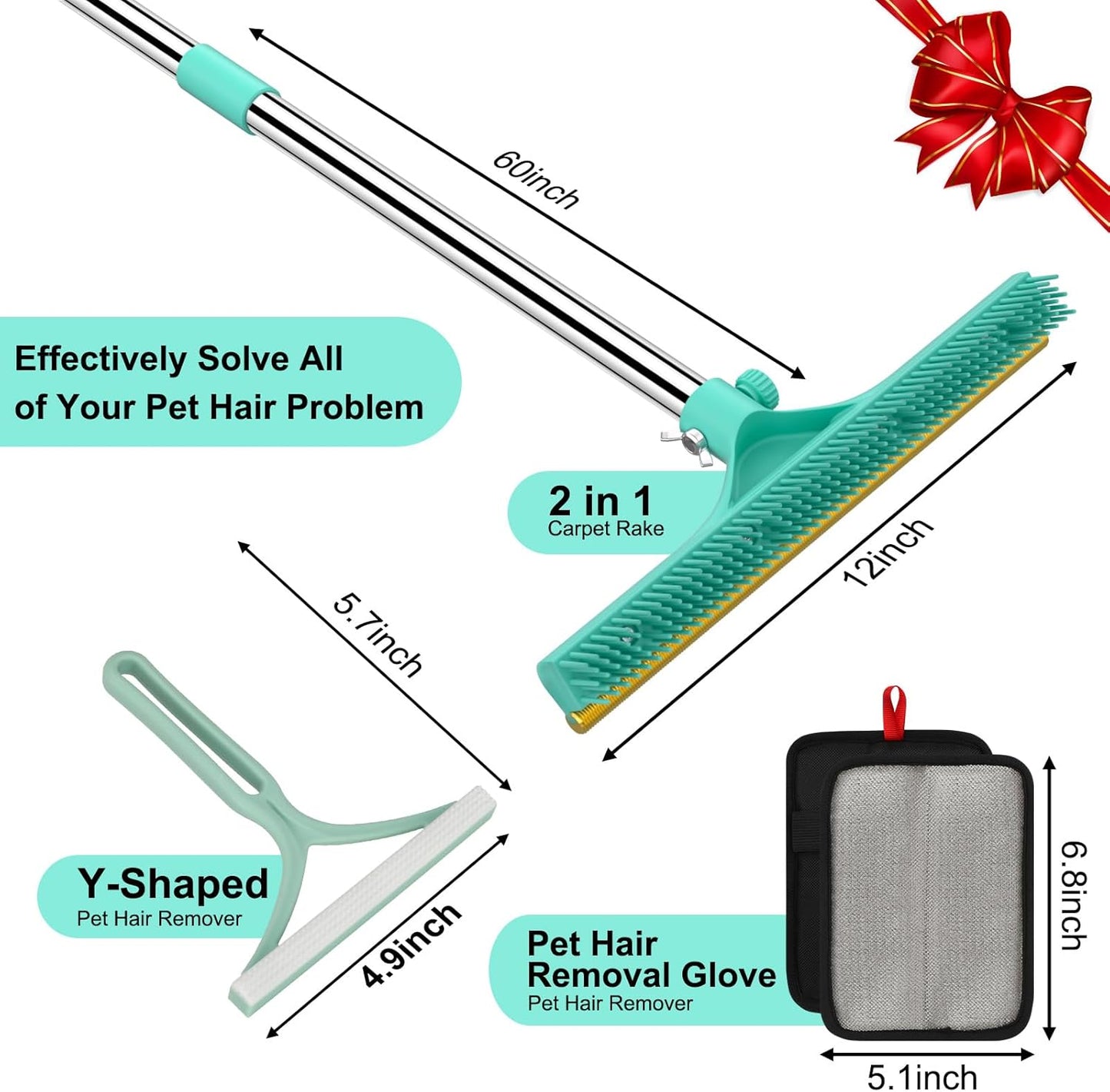 Carpet Rake for Pet Hair Removal