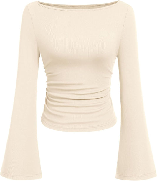 Women’s 2025 Fall Ribbed Crop Top