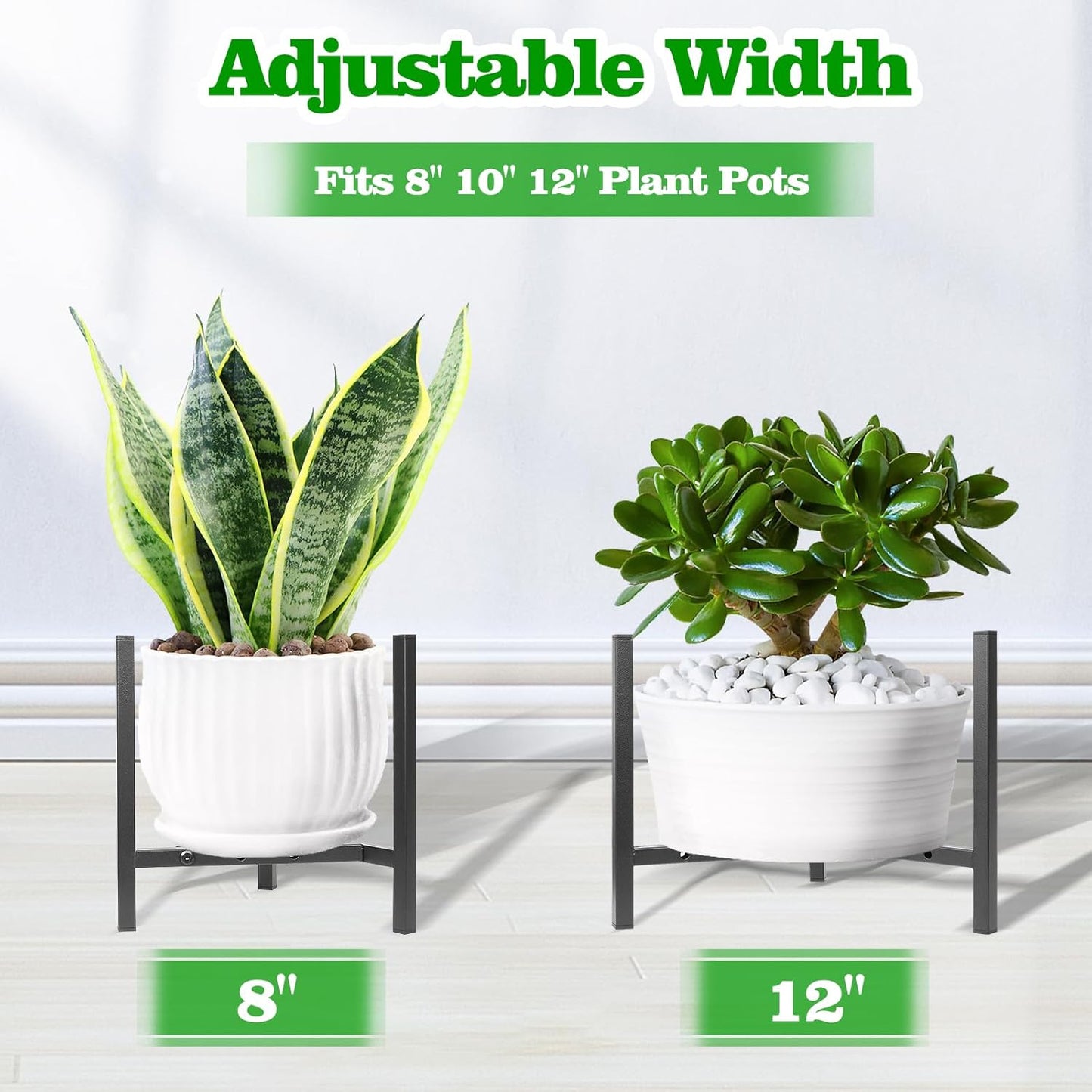 Plant Stand Indoor Adjustable, Metal Modern Plant Stands