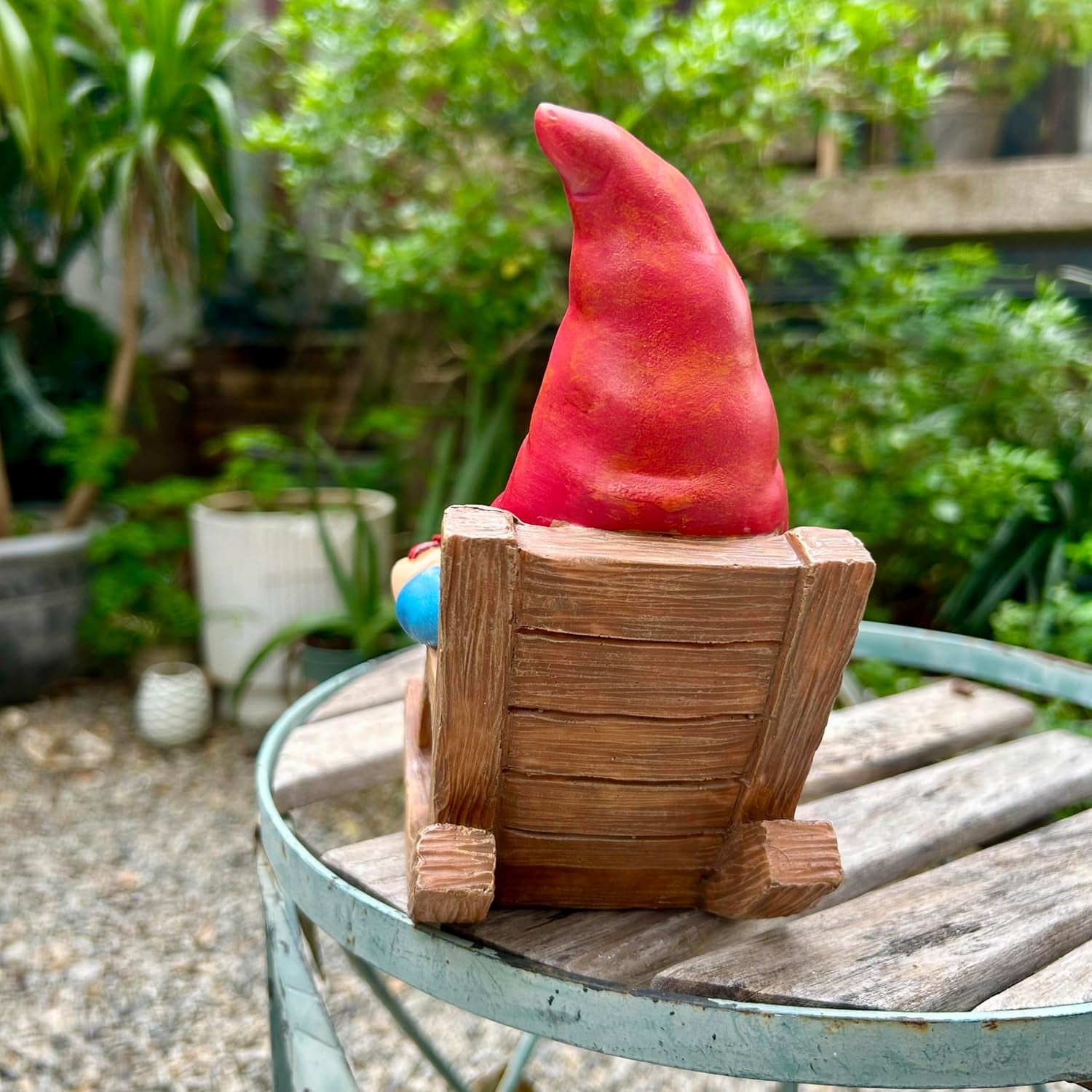 Drinking Coffee Faceless Garden Gnome
