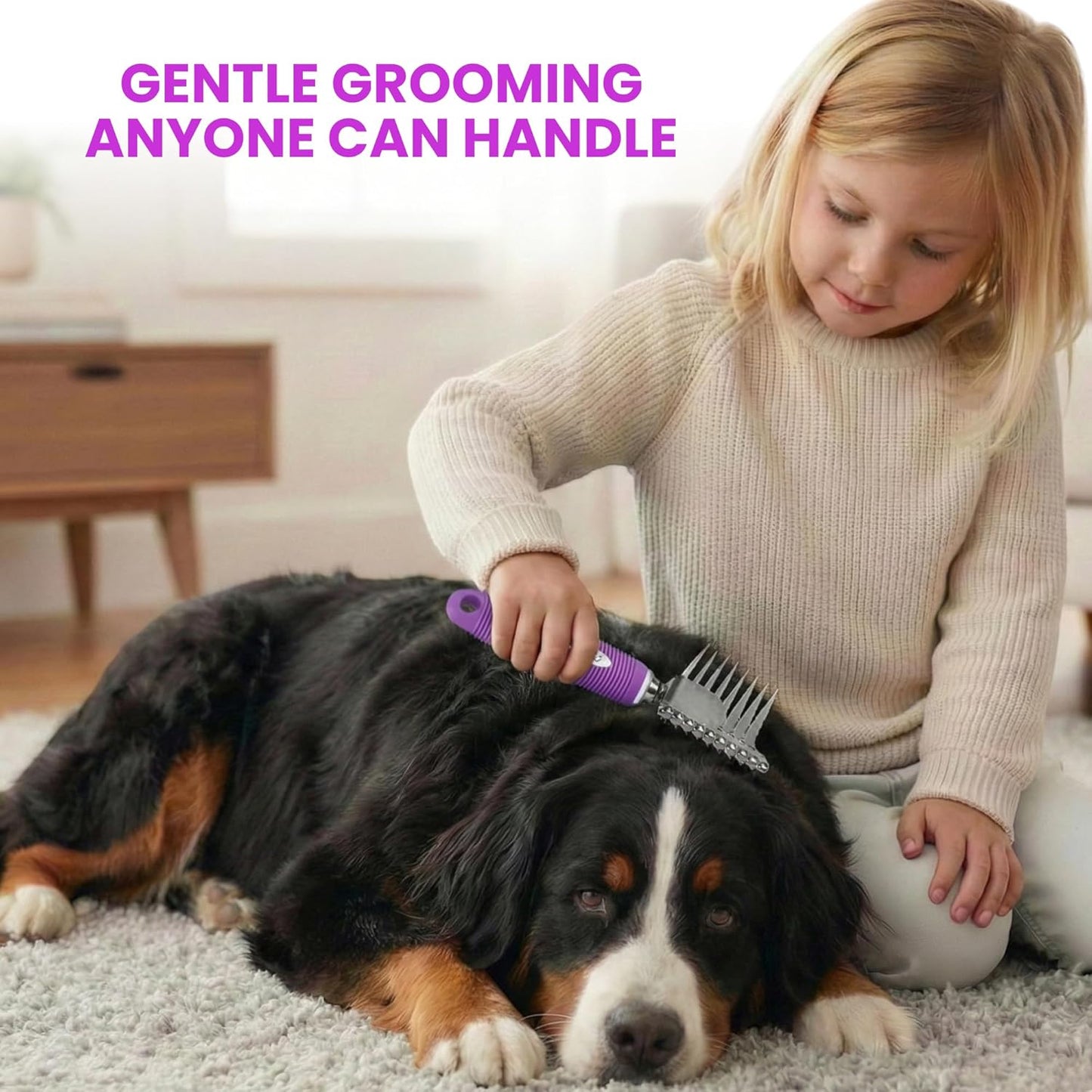 Poodle Dematting Fur Rake Comb Brush