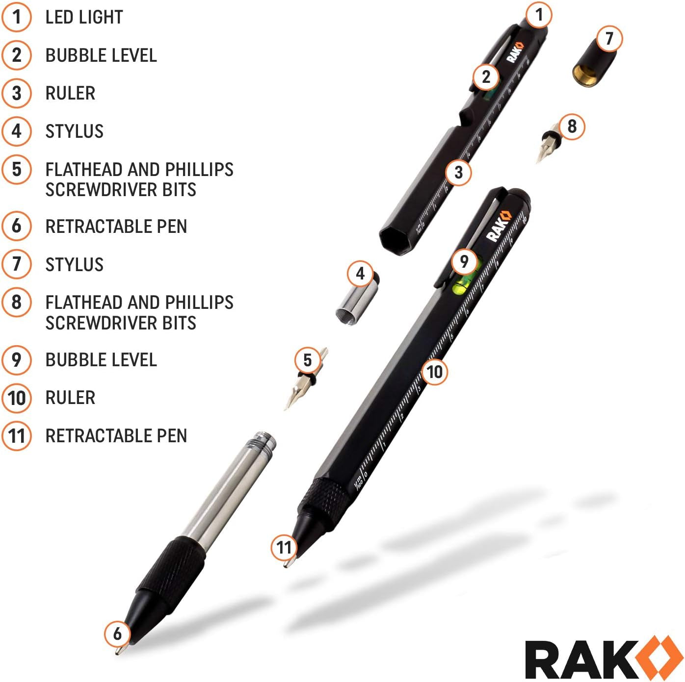Multitool Pen - Multi-Tool Pen Set 11 in 1