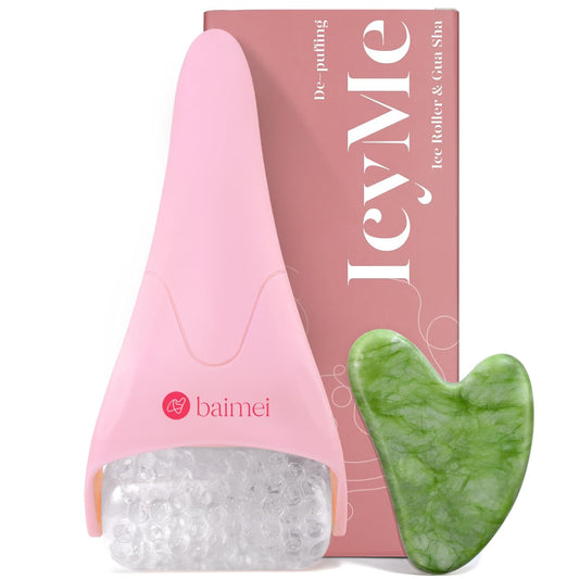 Icyme Ice Roller for Face and Gua Sha Facial Tool Set