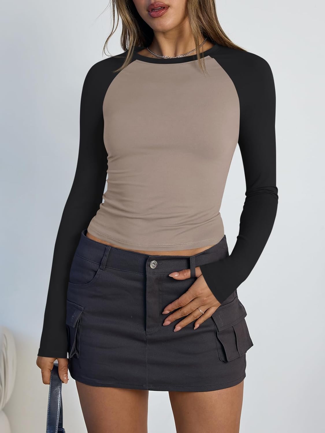 Women'S Long Sleeve Shirts Slim Fit Stretchy