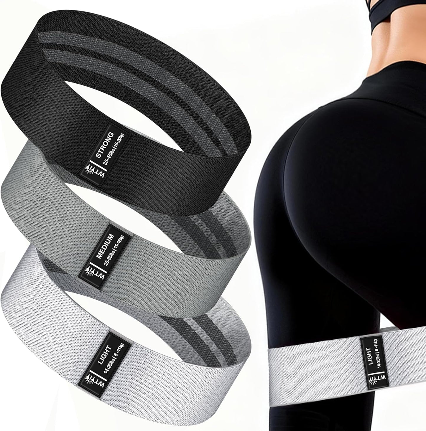 Fabric Resistance Bands for Working Out