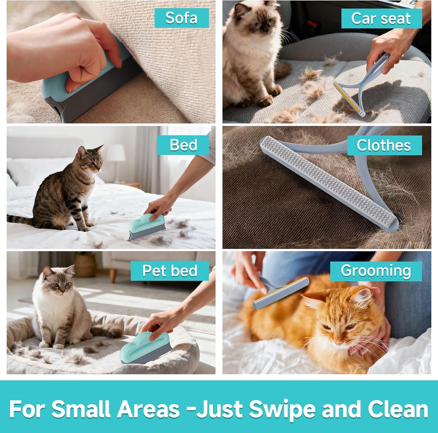 Carpet Rake for Pet Hair Removal Tool