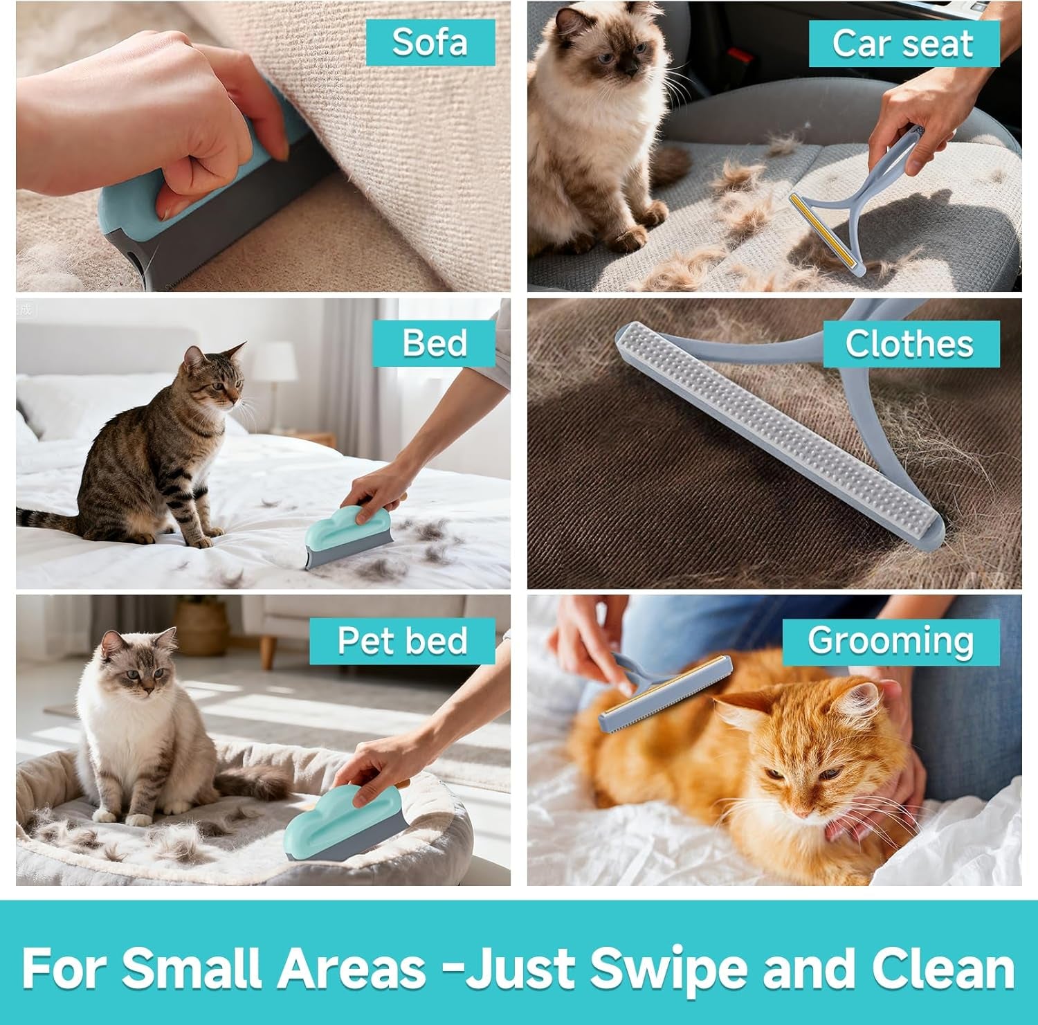 Carpet Rake for Pet Hair Removal Tool