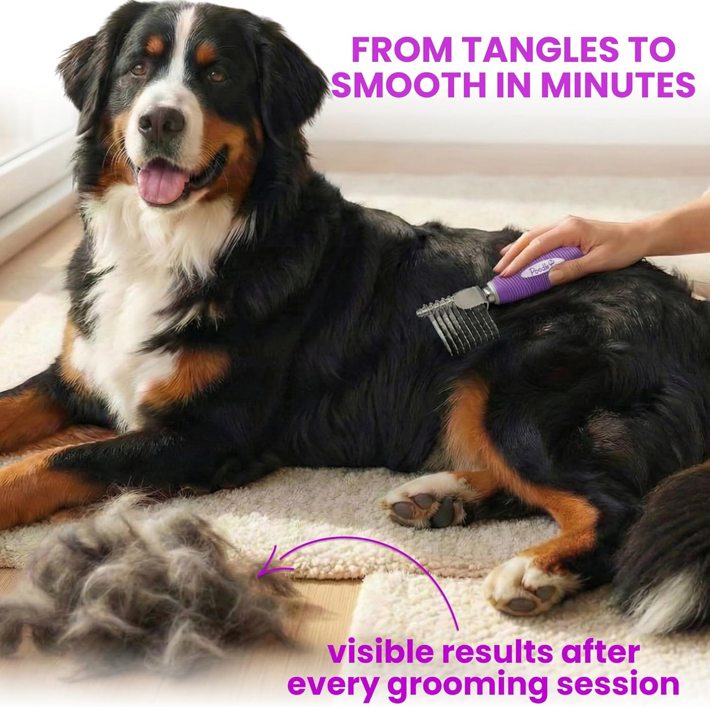 Poodle Dematting Fur Rake Comb Brush