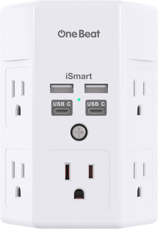 3-Side Power Strip w/ USB C Ports