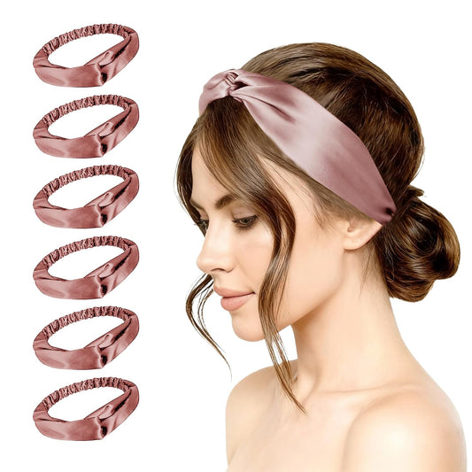 Satin Headband 6PACK Silk Headbands