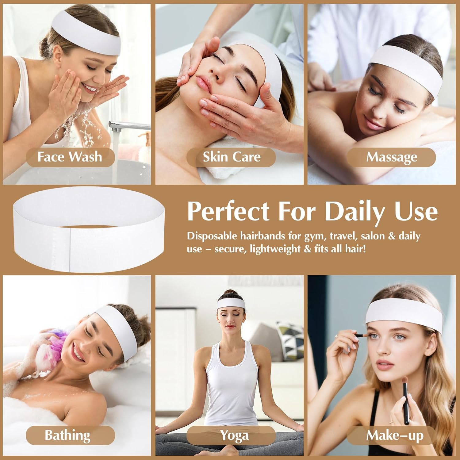 150 PCS Disposable Hairband for Women