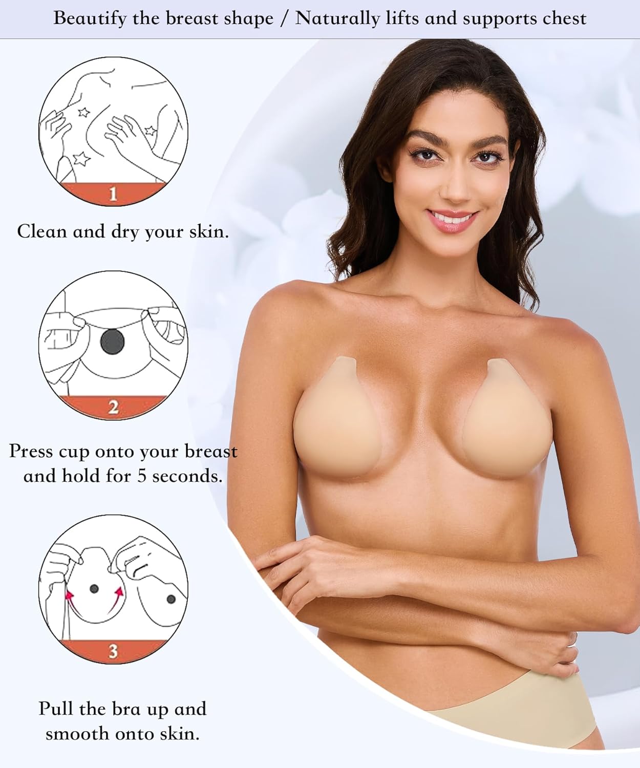 2025 Added Lift Seamless Nipple Covers