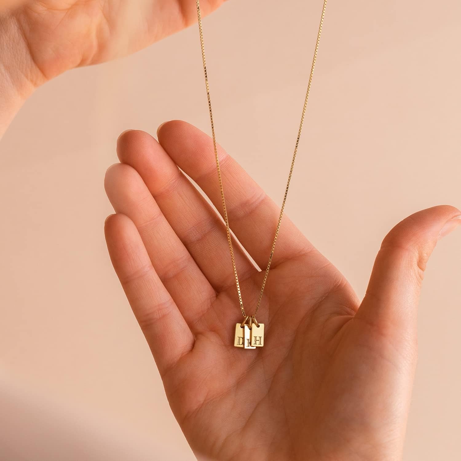 Initial Necklaces for Women 14K Gold