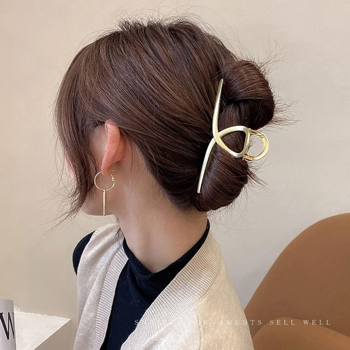 3 PCS Metal Large Claw Clips for Thick Heavy Hair