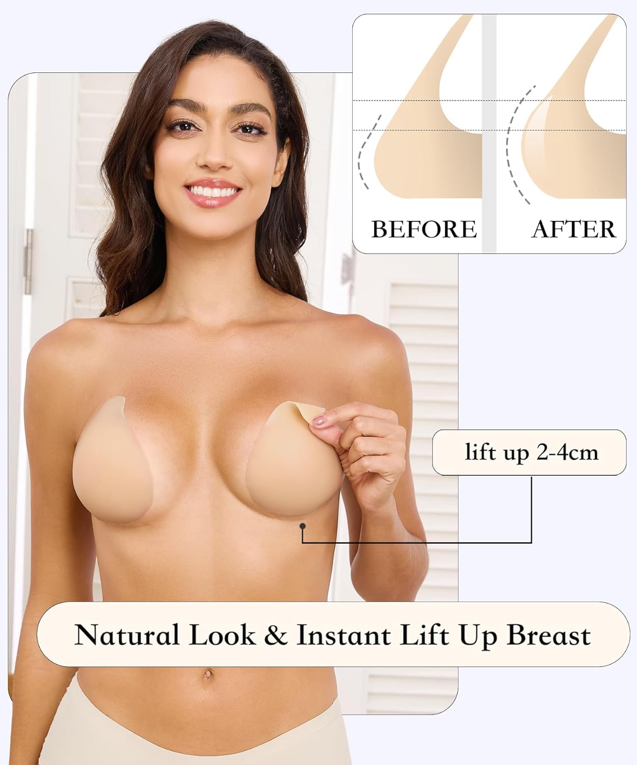 2025 Added Lift Seamless Nipple Covers