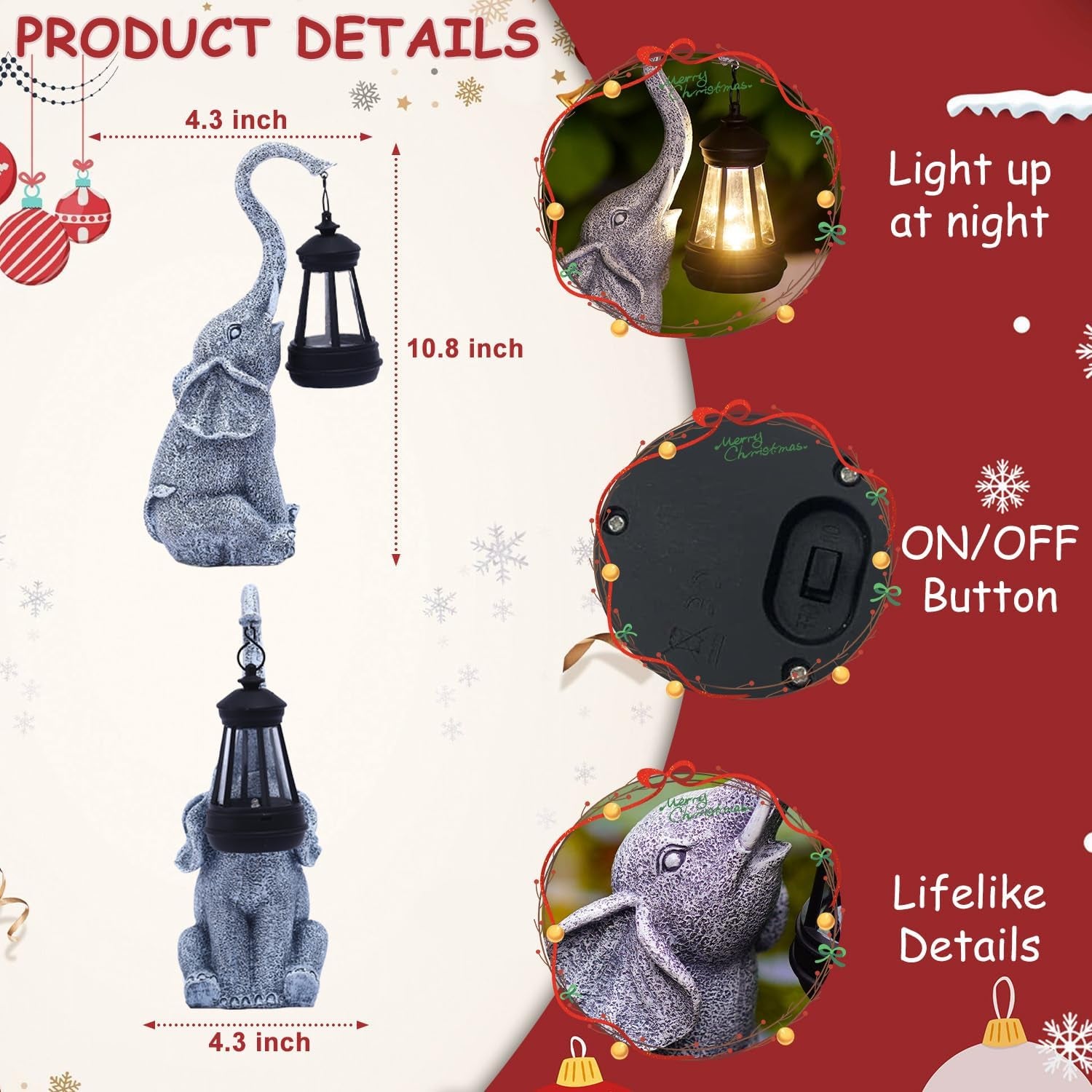 Elephant Statue for Garden Decor