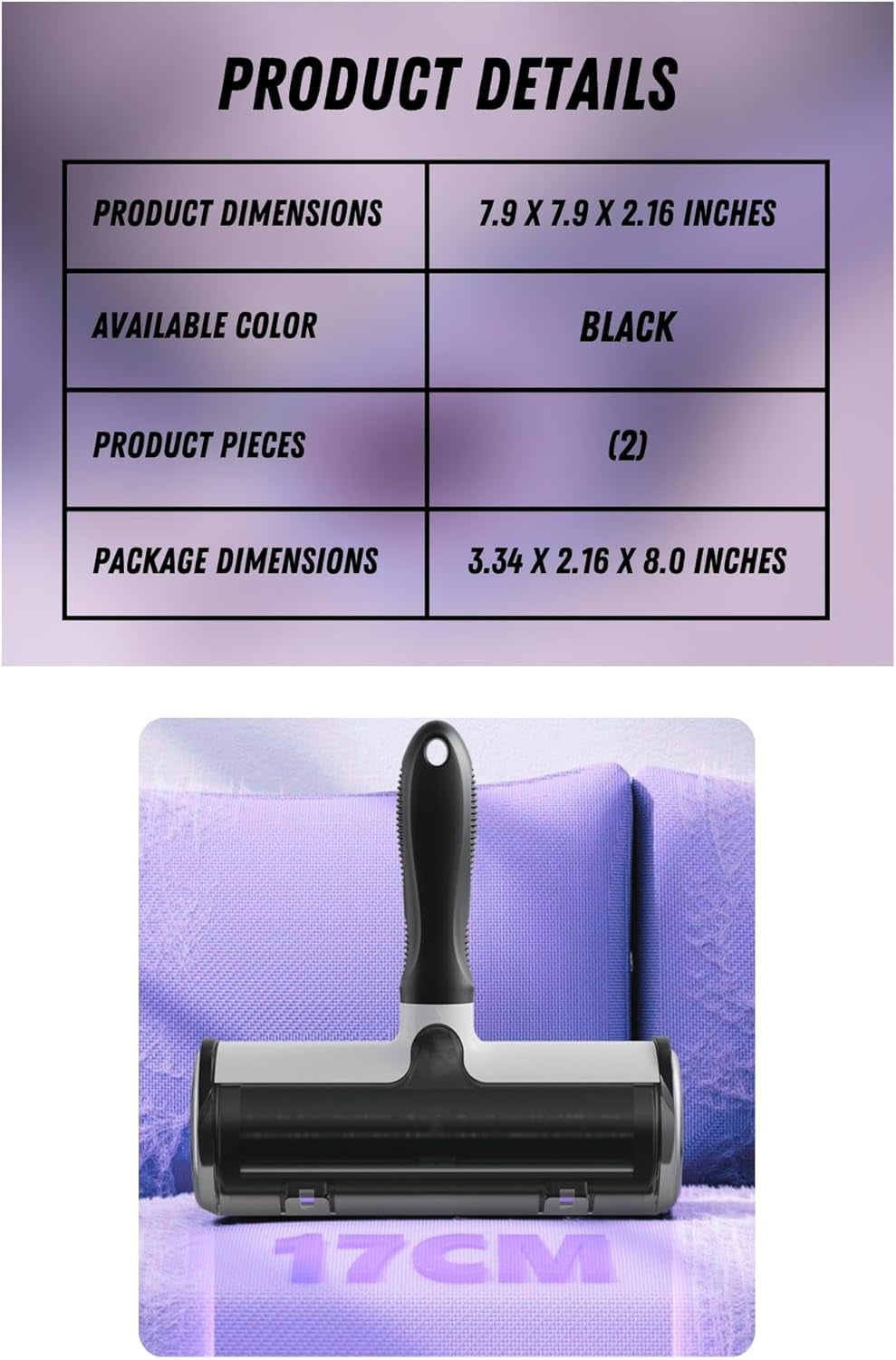 Home and Pet Lint Roller for Dog and Cat Hair Removal