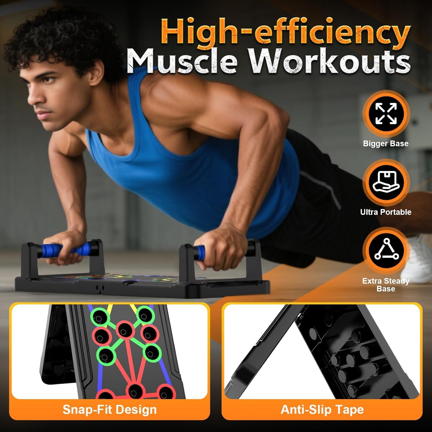 Solid Push up Board 15 in 1 Home Workout