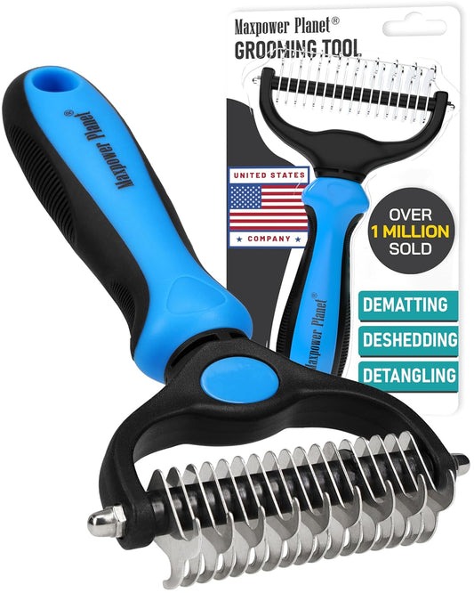 Original Pet Grooming Rake - Double-Sided Deshedding