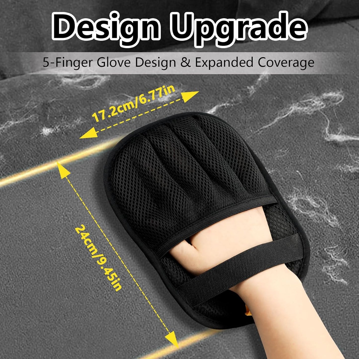 Upgraded Pet Hair Removal Gloves